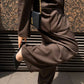 LOOM by Archive Design Studios Tailored Barrel Leg Trousers