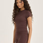 LOOM by Archive Design Studios Day Flow Longline Short Sleeve Top
