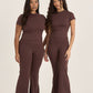 LOOM by Archive Design Studios Day Flow Longline Short Sleeve Top