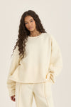 LOOM by Archive Design Studios Ruched Sleeve Detail Sweat Shirt