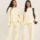 LOOM by Archive Design Studios Ruched Sleeve Detail Sweat Shirt