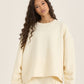 LOOM by Archive Design Studios Ruched Sleeve Detail Sweat Shirt