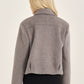 LOOM by Archive Design Studios Wool Blend Collared Zip Up Jacket