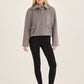 LOOM by Archive Design Studios Wool Blend Collared Zip Up Jacket