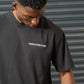 Stacked Washed Tee Black